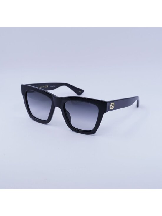 Gucci GG1714S 001 Sunglasses Black Square Frame, Grey Gradient Lenses main image 7